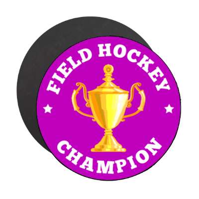 field hockey champion trophy stickers, magnet