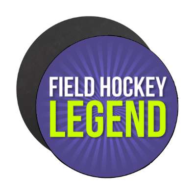 field hockey legend stickers, magnet