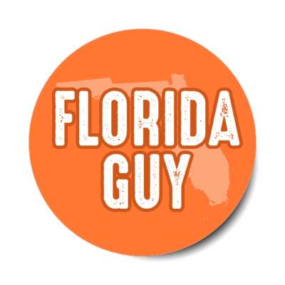 florida guy us state shape stickers, magnet
