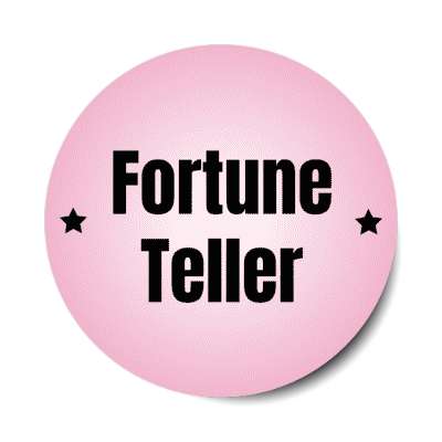 fortune teller stickers, magnet