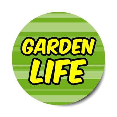 garden life fanatic stickers, magnet