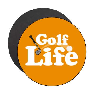 golf life club golfball stickers, magnet
