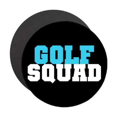 golf squad stickers, magnet