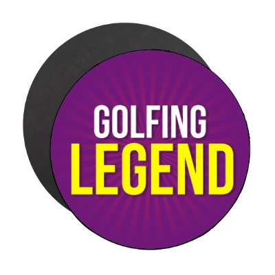 golfing legend stickers, magnet