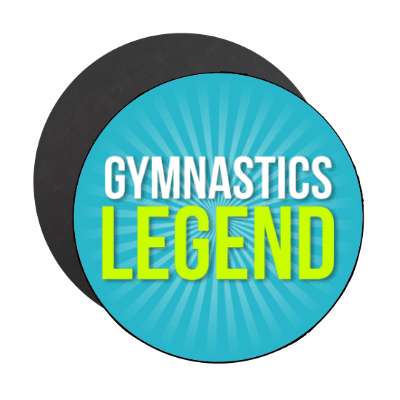gymnastics legend stickers, magnet