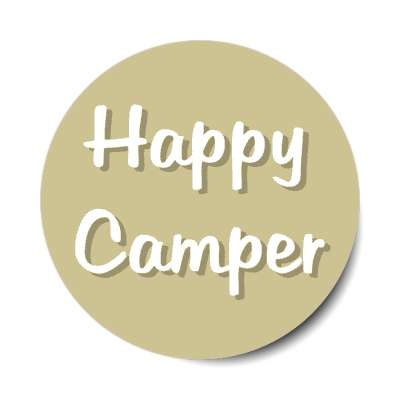 happy camper stickers, magnet