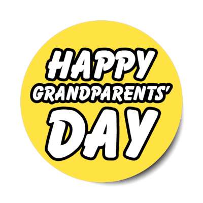 happy grandparents day stickers, magnet