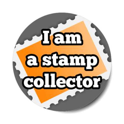 i am a stamp collector stickers, magnet