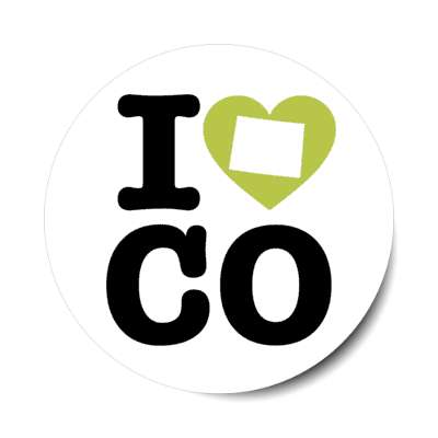 i heart colorado co state love stickers, magnet