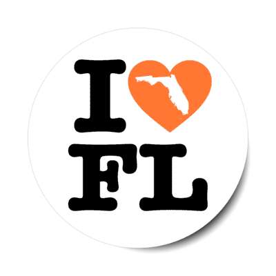 i heart florida state love stickers, magnet
