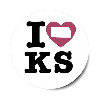i heart kansas ks state love usa stickers, magnet