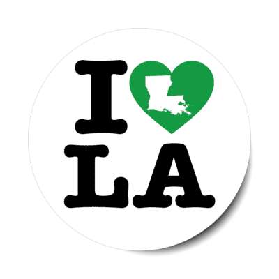 i heart louisiana la state love stickers, magnet
