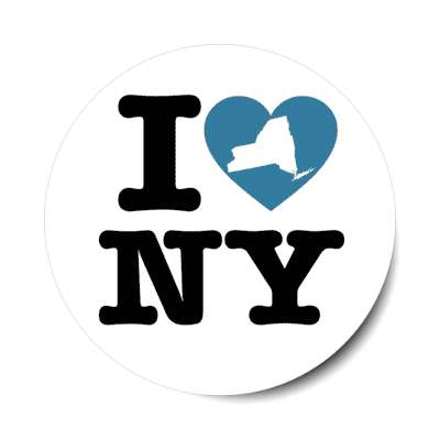 i heart new york ny state love stickers, magnet