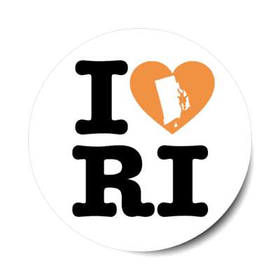 i heart rhode island ri state love stickers, magnet