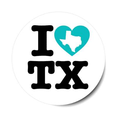 i heart texas tx state love stickers, magnet