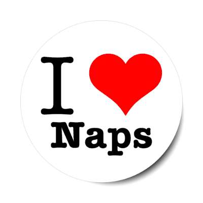 i love naps stickers, magnet