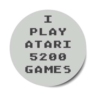 i play atari 5200 games stickers, magnet