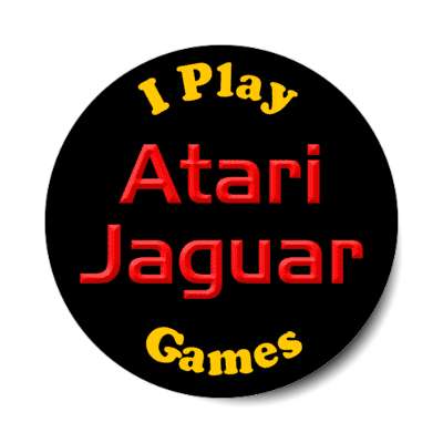 i play atari jaguar games stickers, magnet