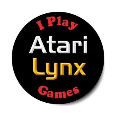 i play atari lynx games stickers, magnet