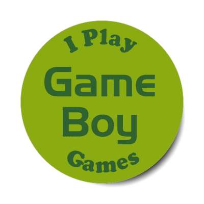 i play game boy games nintendo portable stickers, magnet