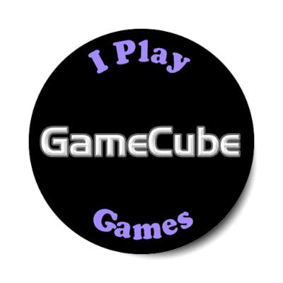 i play gamecube games nintendo console stickers, magnet