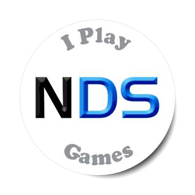 i play nds games nintendo portable stickers, magnet