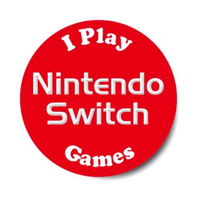i play nintendo switch games stickers, magnet