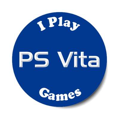 i play ps vita games sony playstation portable stickers, magnet