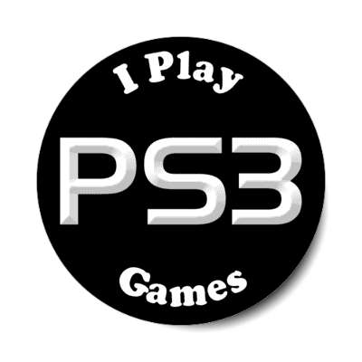 i play ps3 games playstation three stickers, magnet