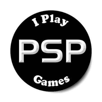i play psp games sony playstation portable stickers, magnet