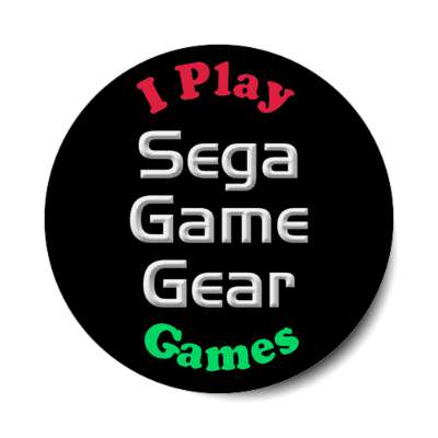 i play sega game gear games portable stickers, magnet