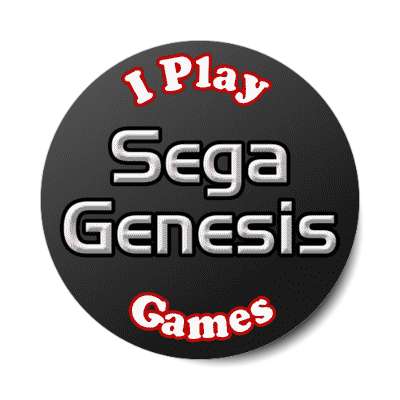 i play sega genesis games stickers, magnet