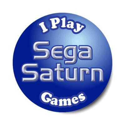 i play sega saturn games stickers, magnet