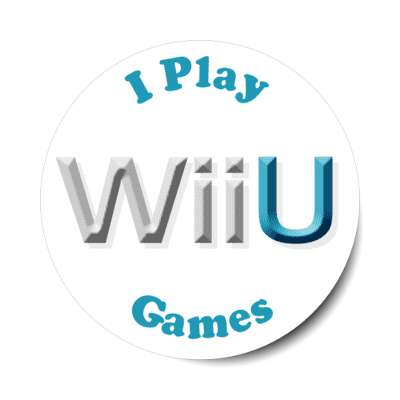 i play wii u games nintendo console stickers, magnet