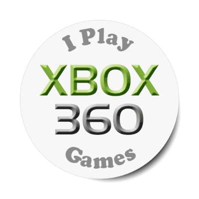 i play xbox 360 games microsoft console stickers, magnet