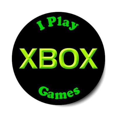 i play xbox games microsoft original console stickers, magnet