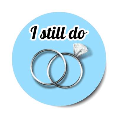 i still do wedding rings diamond stickers, magnet