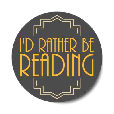 id rather be reading stickers, magnet