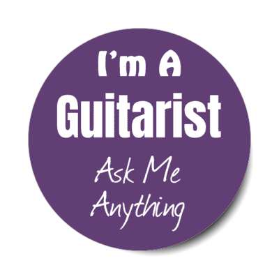 i'm a guitarist ask me anything stickers, magnet