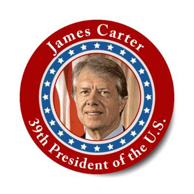 james carter thirty ninth president of the us stickers, magnet