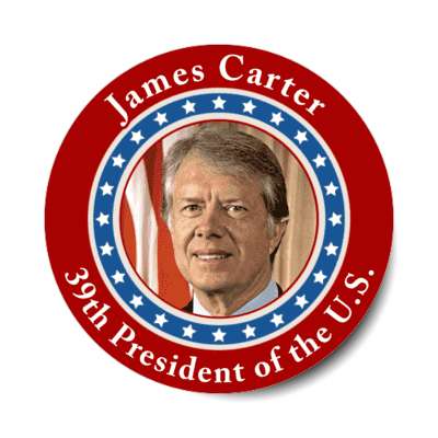 james carter thirty ninth president of the us stickers, magnet