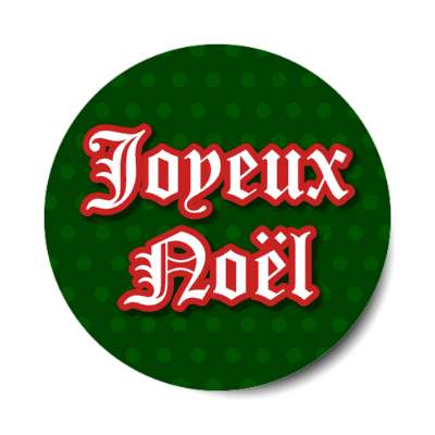 joyeux noel french merry christmas stickers, magnet