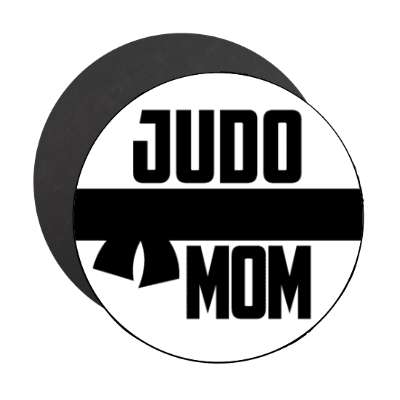 judo mom martial arts stickers, magnet