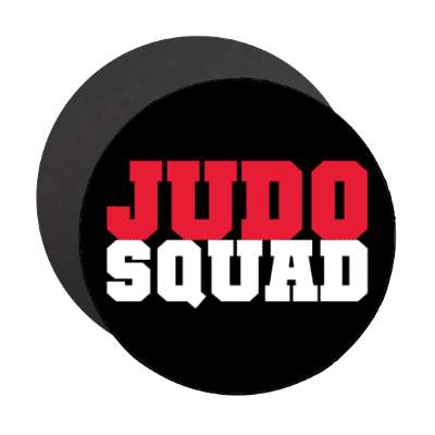 judo squad stickers, magnet