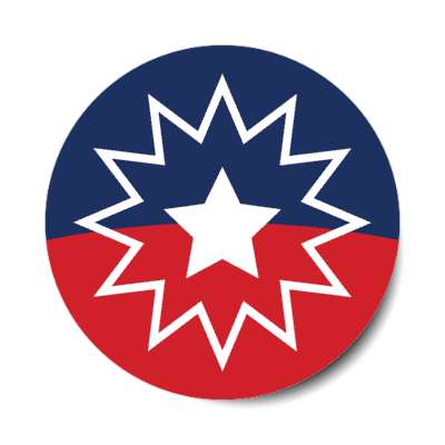 juneteenth flag colors star stickers, magnet