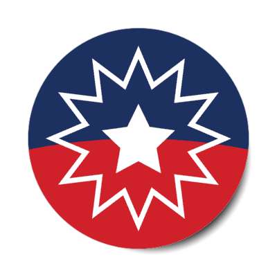 juneteenth flag colors star stickers, magnet