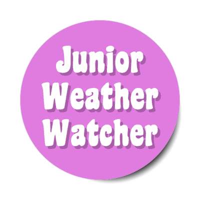 junior weather watcher stickers, magnet