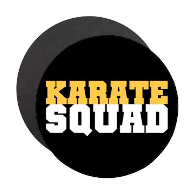 karate squad stickers, magnet