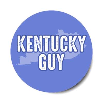 kentucky guy us state shape stickers, magnet