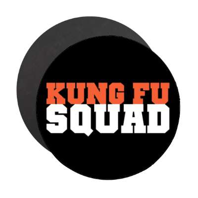 kung fu squad stickers, magnet